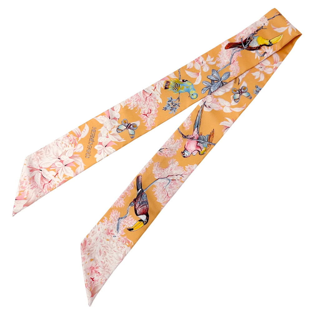 HERMES Black Silk Scarf - Picture 2 of 8